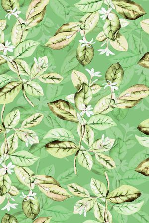 绿植树叶印花华亿平台图片