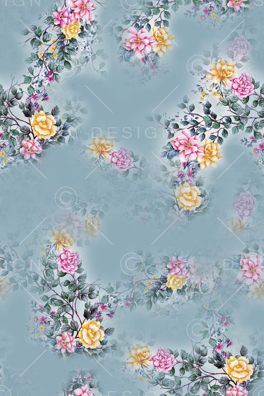 连衣裙印花华亿平台图片