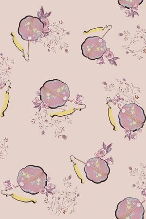 扇子印花华亿平台图片