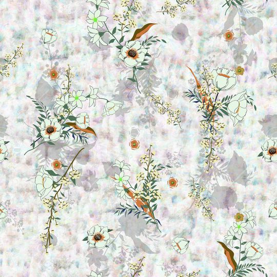 绿植树叶印花华亿平台图片