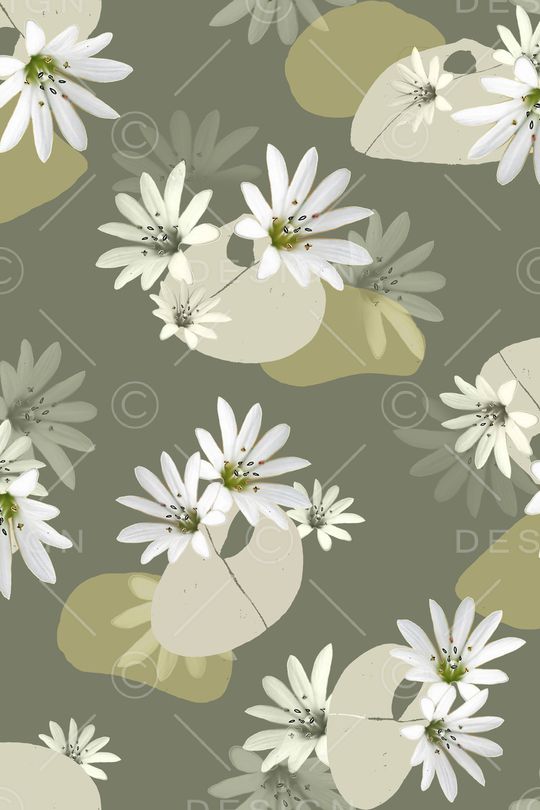 绿色印花华亿平台图片