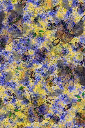 绿植树叶印花华亿平台图片