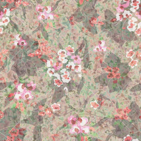 绿植树叶印花华亿平台图片