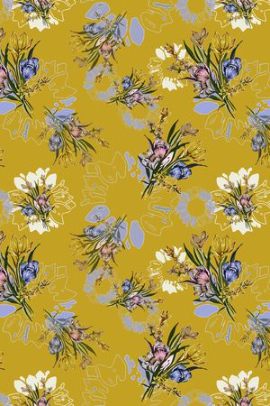 花卉印花华亿平台图片