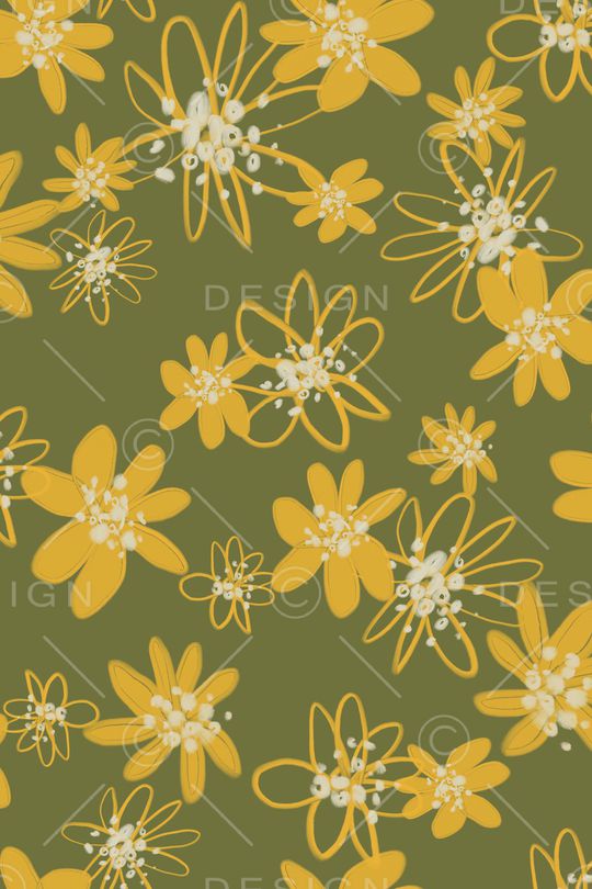 绿色印花华亿平台图片