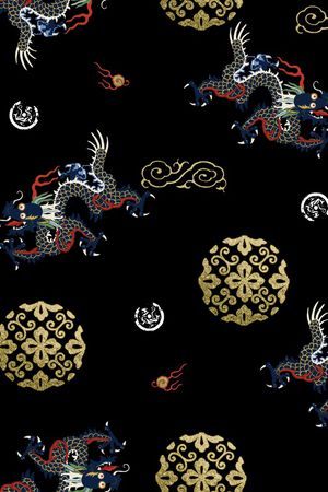 唐装印花华亿平台图片