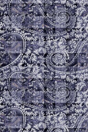 民族花卉印花华亿平台图片