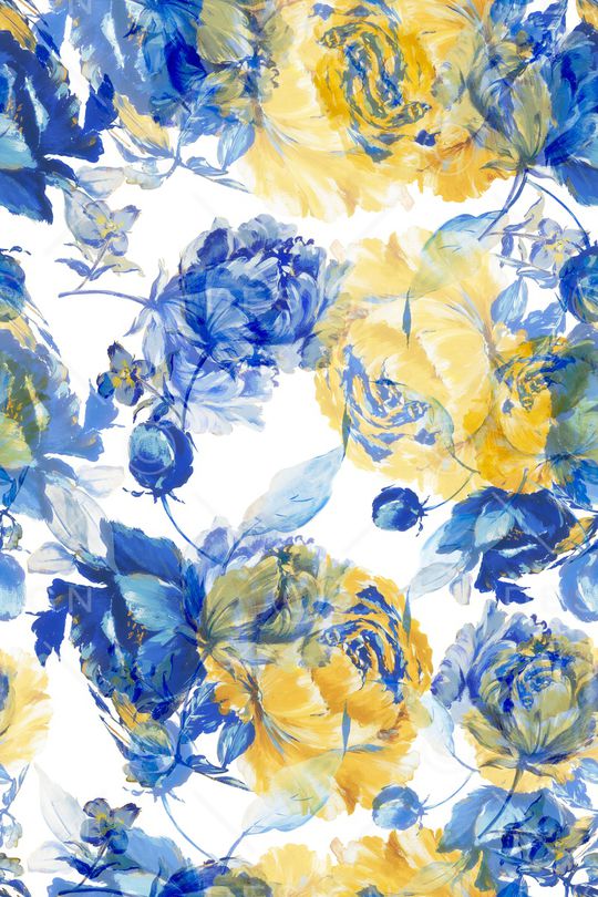 抽象花卉印花华亿平台图片