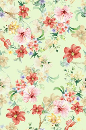 绿植树叶印花华亿平台图片