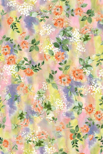 绿植树叶印花华亿平台图片