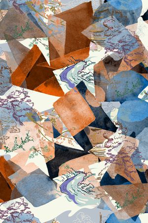 几何印花华亿平台图片