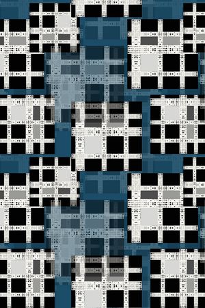 格子印花华亿平台图片