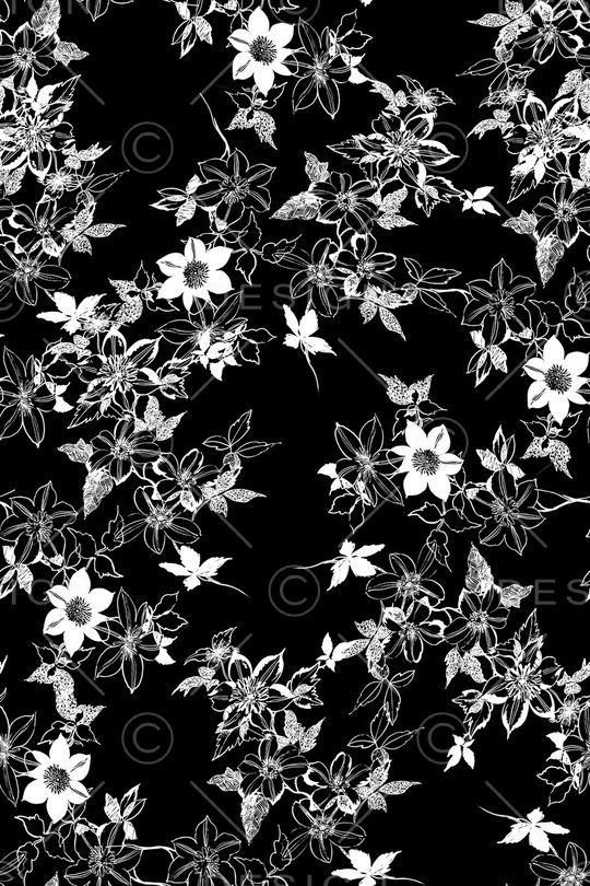 黑白华亿平台印花华亿平台图片