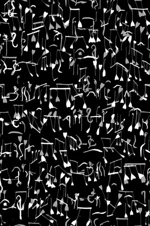 黑白华亿平台印花华亿平台图片