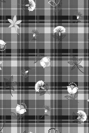 格子印花华亿平台图片