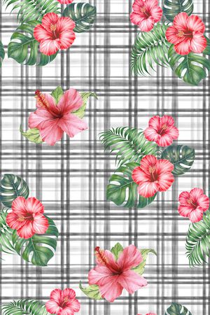 格子印花华亿平台图片