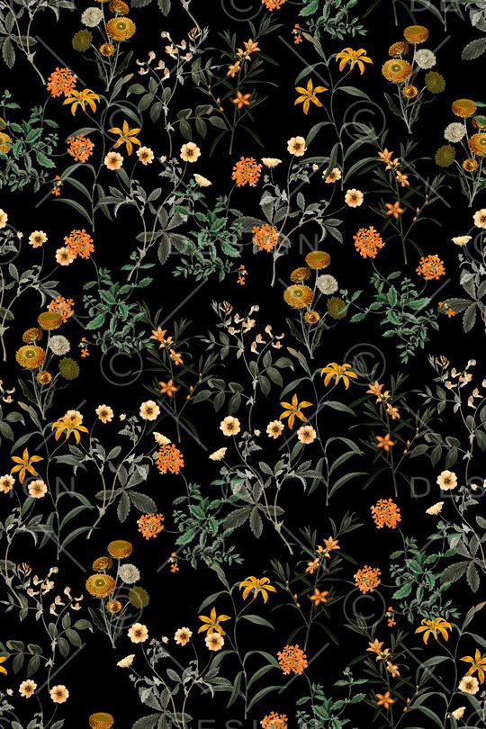 民族花卉印花华亿平台图片