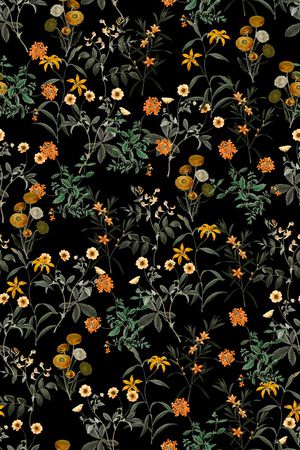 民族花卉印花华亿平台图片