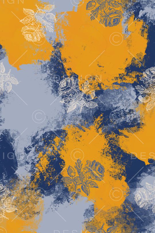 几何花卉印花华亿平台图片