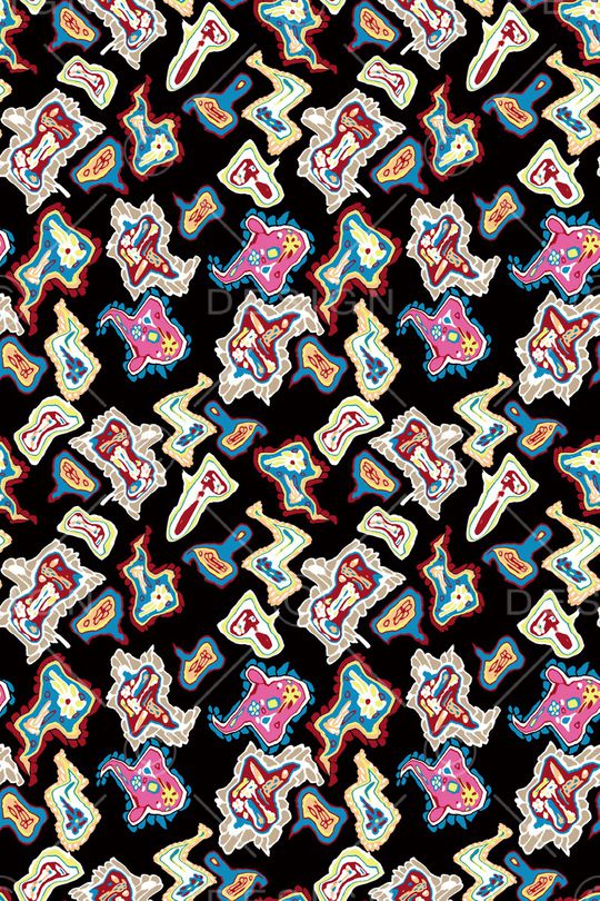 几何印花华亿平台图片