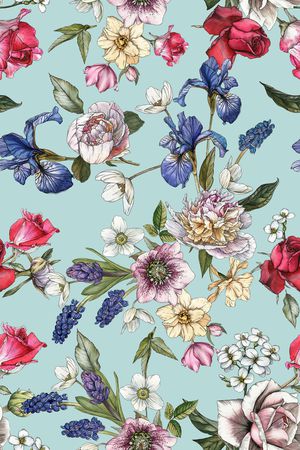 鲜花印花华亿平台图片