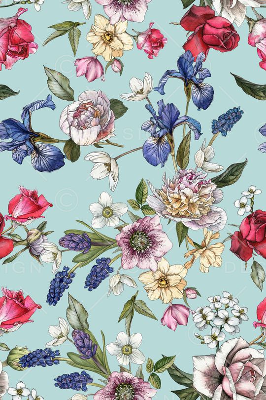 鲜花印花华亿平台图片