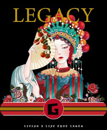 胸前独幅印花华亿平台图片