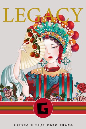 胸前独幅印花华亿平台图片