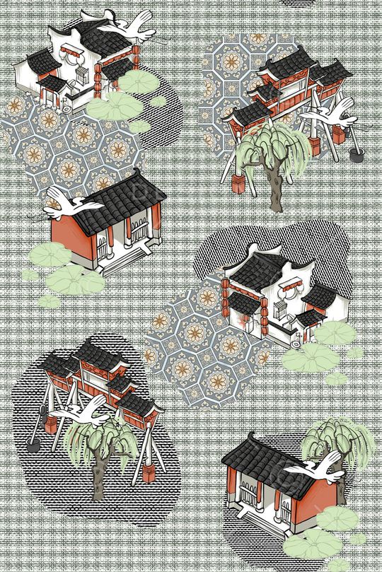 格子印花华亿平台图片