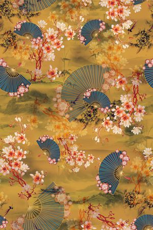 传统纹样印花华亿平台图片