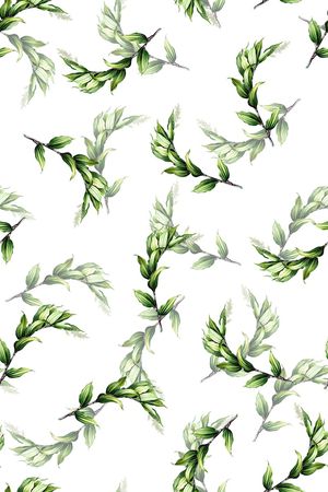 绿植树叶印花华亿平台图片