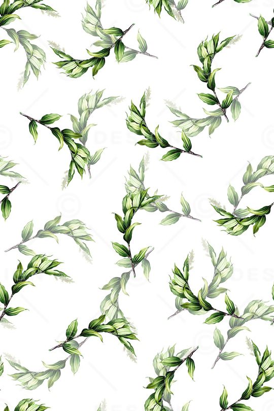 绿植树叶印花华亿平台图片