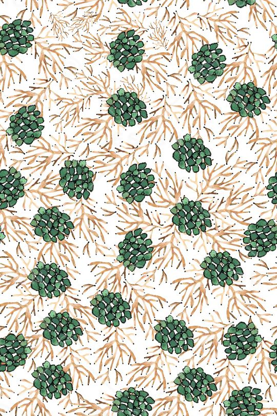 绿植树叶印花华亿平台图片