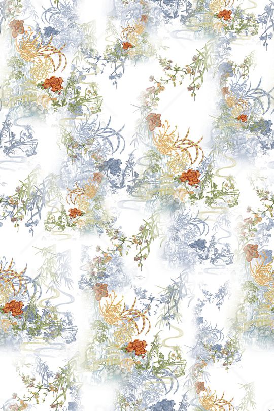 绿植树叶印花华亿平台图片