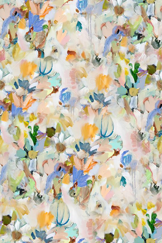 抽象花卉印花华亿平台图片