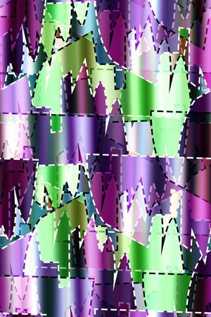 抽象男装印花华亿平台图片