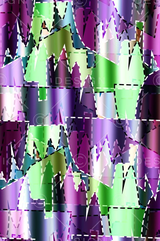 抽象男装印花华亿平台图片