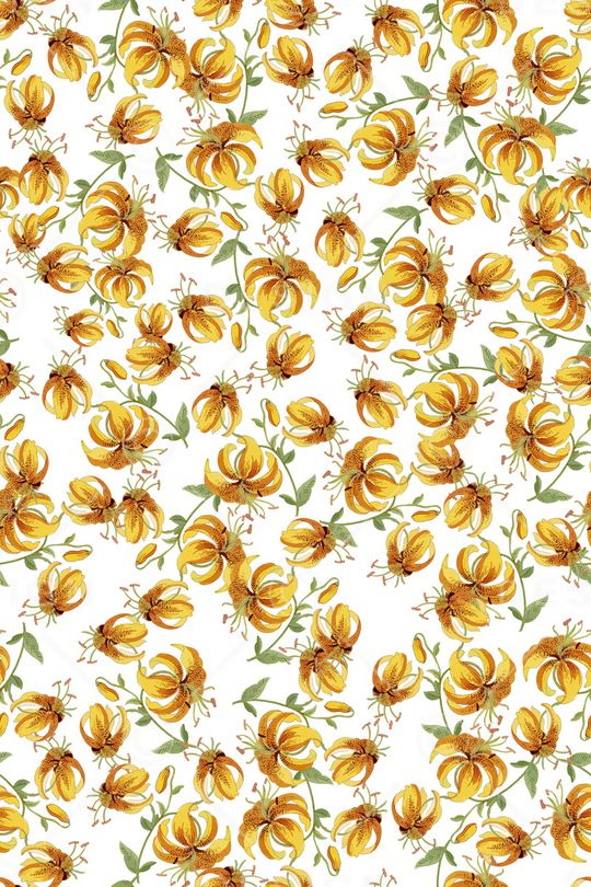 清爽底花卉印花华亿平台图片