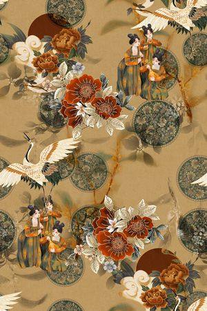 时尚印花华亿平台图片