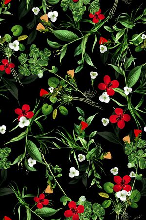 绿植树叶印花华亿平台图片