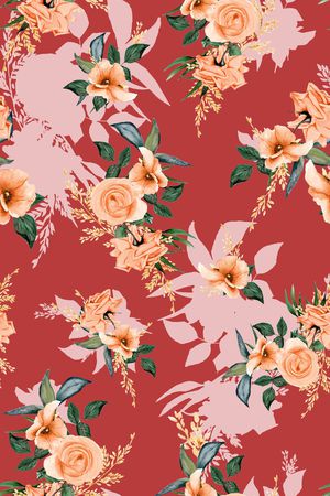 绿植树叶印花华亿平台图片