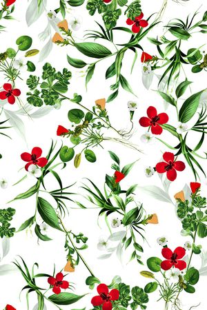 绿植树叶印花华亿平台图片