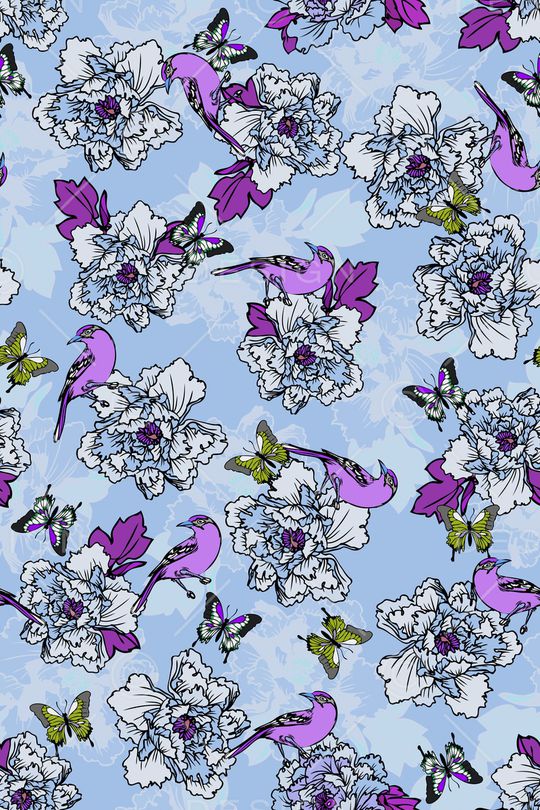 鸟印花华亿平台图片