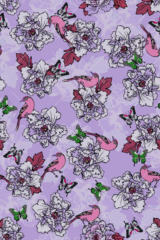 鸟印花华亿平台图片