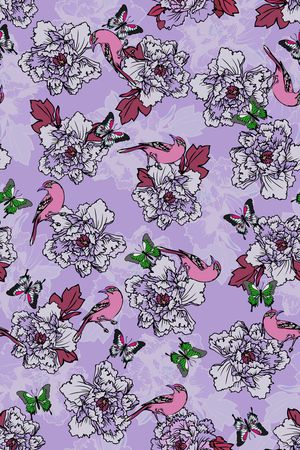 鸟印花华亿平台图片