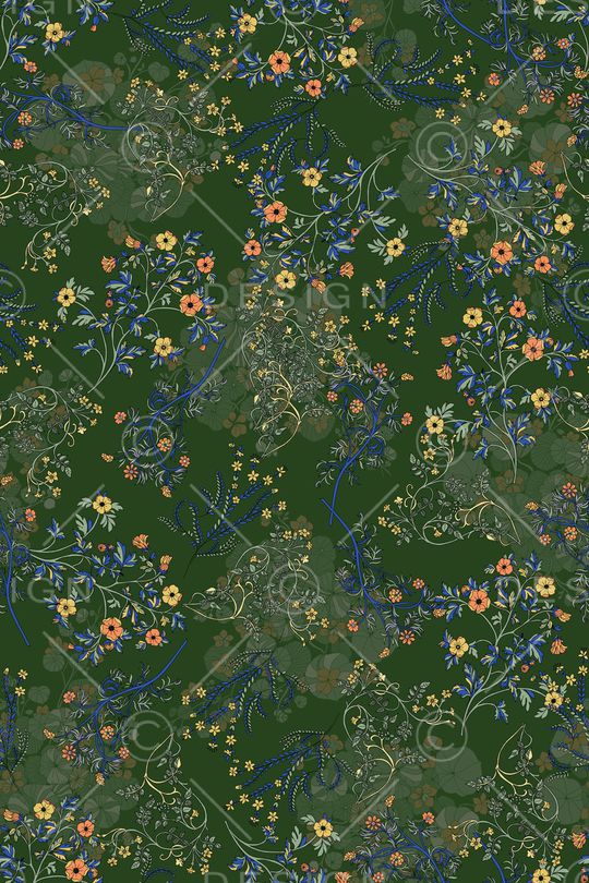 绿植树叶印花华亿平台图片