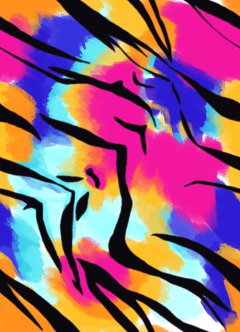 民族花卉印花华亿平台图片