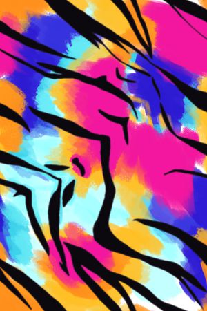 民族花卉印花华亿平台图片