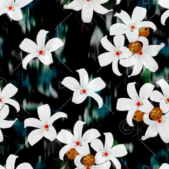 绿植树叶印花华亿平台图片