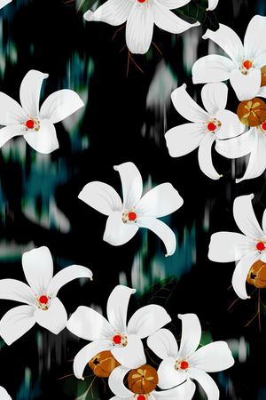 绿植树叶印花华亿平台图片